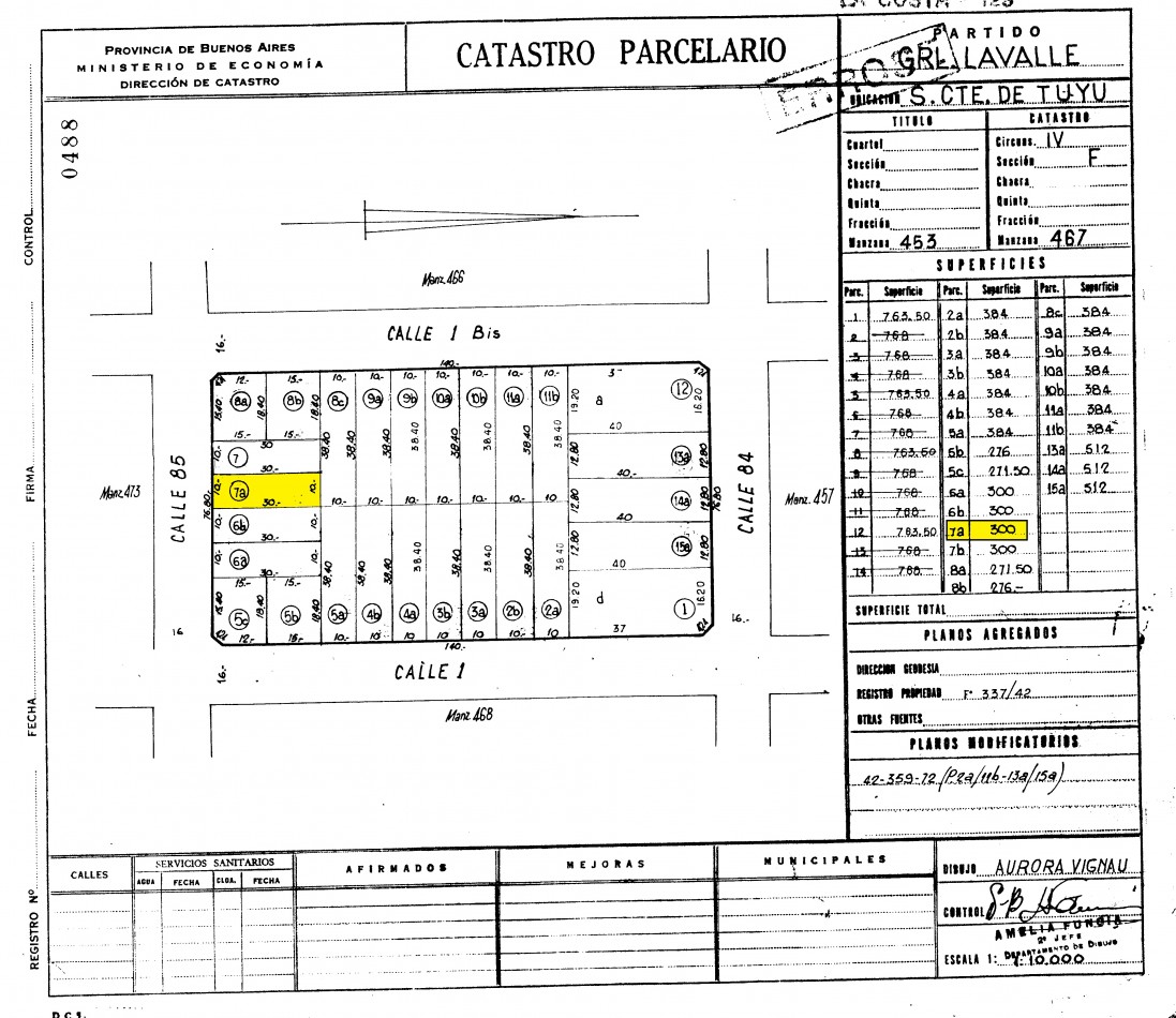 Lote Calle 85 entre 1 y 1 bis Tala Sur ACEPTA VEHICULO