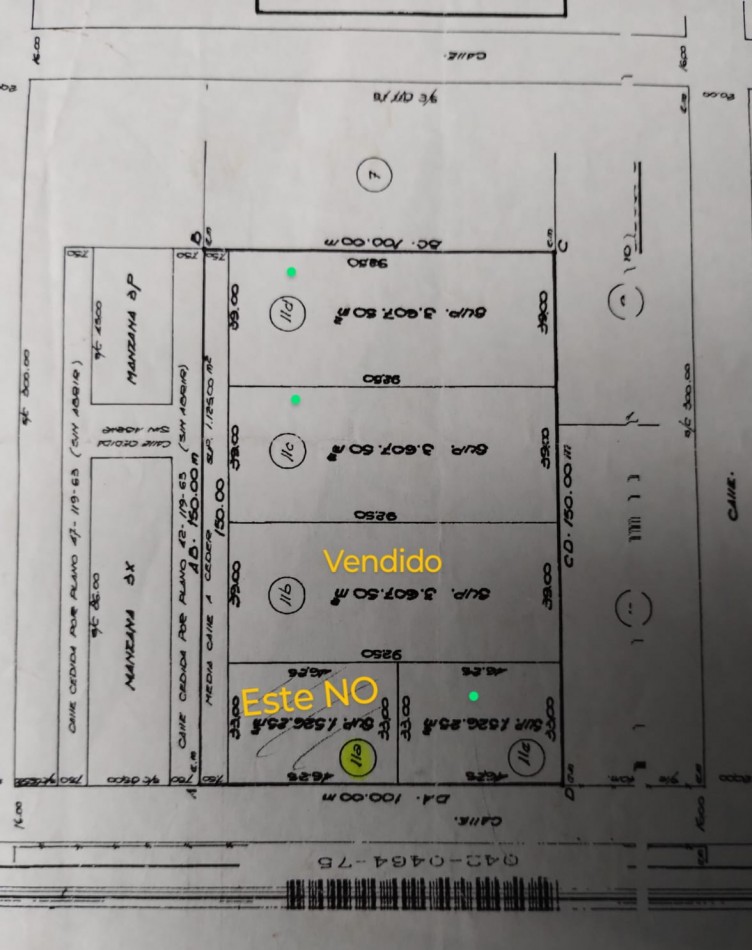 Chacras 3607 M2 calle Los Cedros 