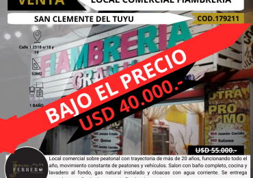 Local Fiambreria y Granja sobre peatonal 