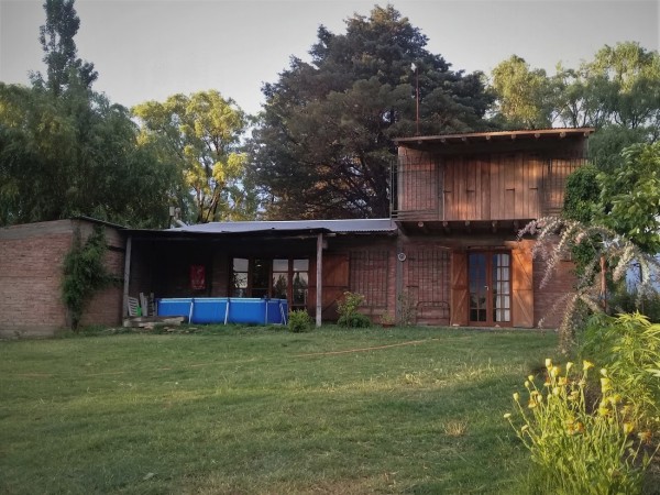 CASA CON TERRENO A LA ORILLA DEL RIO DIAMANTE